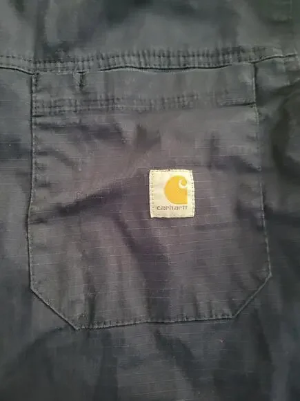 Carhartt Rugged Flex Ripstop Utility Warm-Up Jacket Men's XL Navy C81418 Work - Picture 3 of 9
